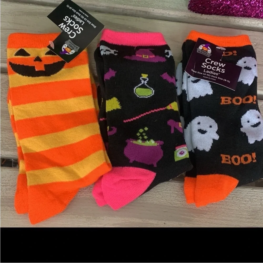 Clearance ~ Halloween Fashion Socks - 3pair 🎃🆕🎃 A 2 For $14 item ⭐️